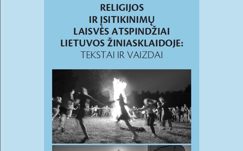 Leidinio „Religijos ir įsitikinimų laisvės atspindžiai Lietuvos žiniasklaidoje“ viršelis